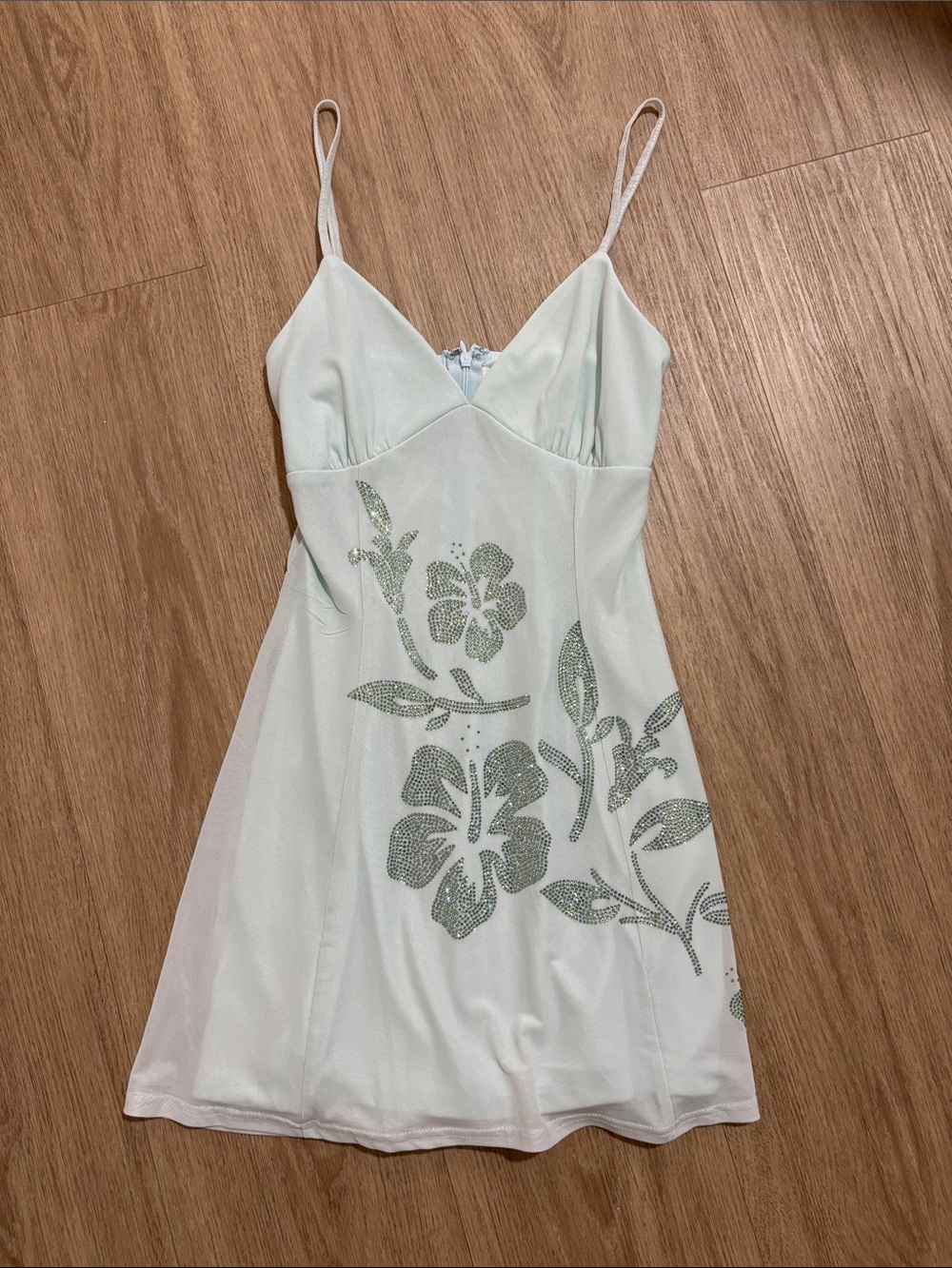 Full Tilt Mint Green Floral Dress NEVER WORN